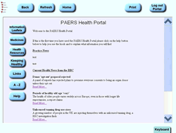 portal home page